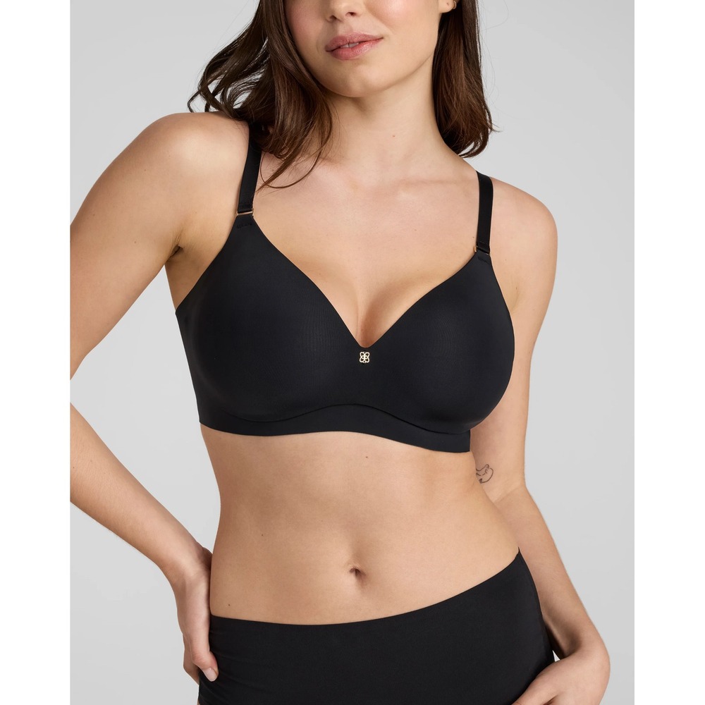 Honeylove CloudEmbrace Wireless Bra Black 36C New With Tags
